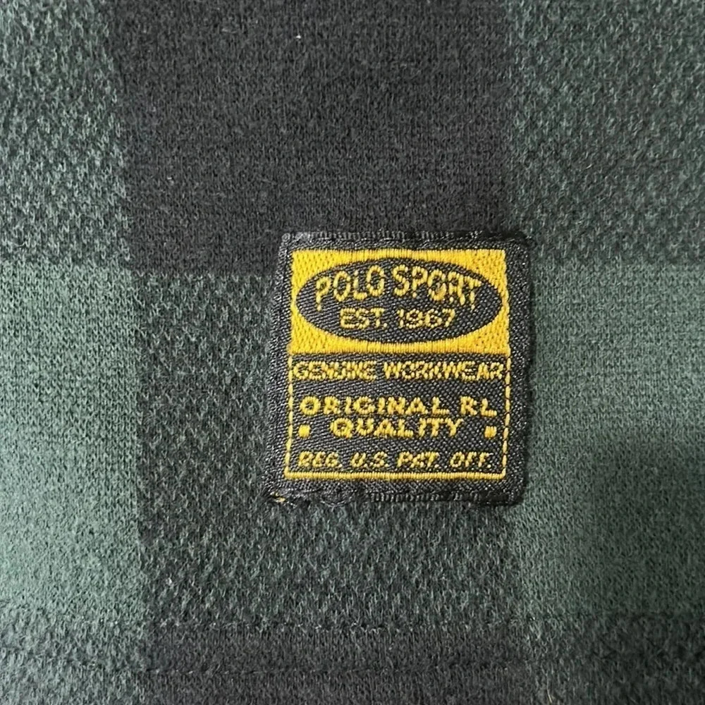 Collared knit Ralph Lauren plaid pullover shirt - Picture 5 of 7